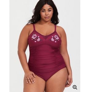 Burgundy Torrid Swimsuit
